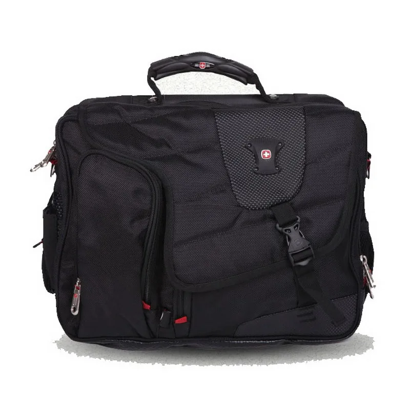 Mens Swiss gear Business Briefcases Nylon 14'' Shoulder Strap