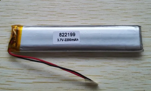 3,7 V 2200 mAH Высокая емкость длинная полимерная литиевая батарея 822199 открытый динамик светодиодный свет