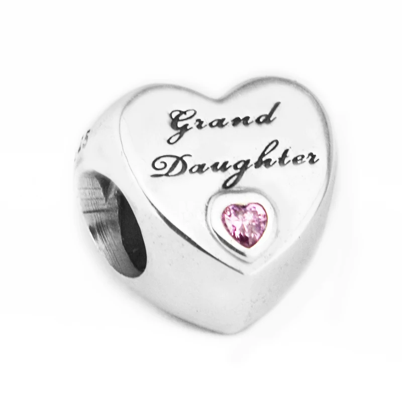 

925 Sterling Silver Jewelry Love For Grand Daughter Charm Bead Mid-Autumn New Style DIY Jewelry Fit for Silver Charm Bracelet
