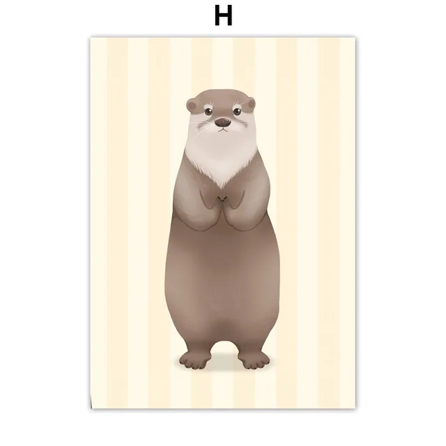 Cartoon-Penguin-Bear-Sea-Lion-Animal-Nordic-Posters-And-Prints-Wall-Art-Canvas-Painting-Nursery-Wall.jpg_640x640 (7)