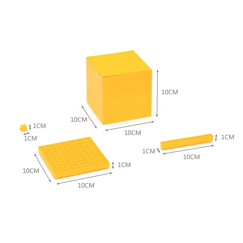 Монтессори математические игрушки Монтессори десятичный кубик дошкольников Обучающие Игрушки для раннего развития для детей Juguetes Brinquedos MI2844H