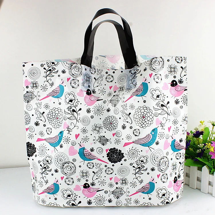 50pcs/lot Full color Bird Plastic Packing bag for Garment gifts bags