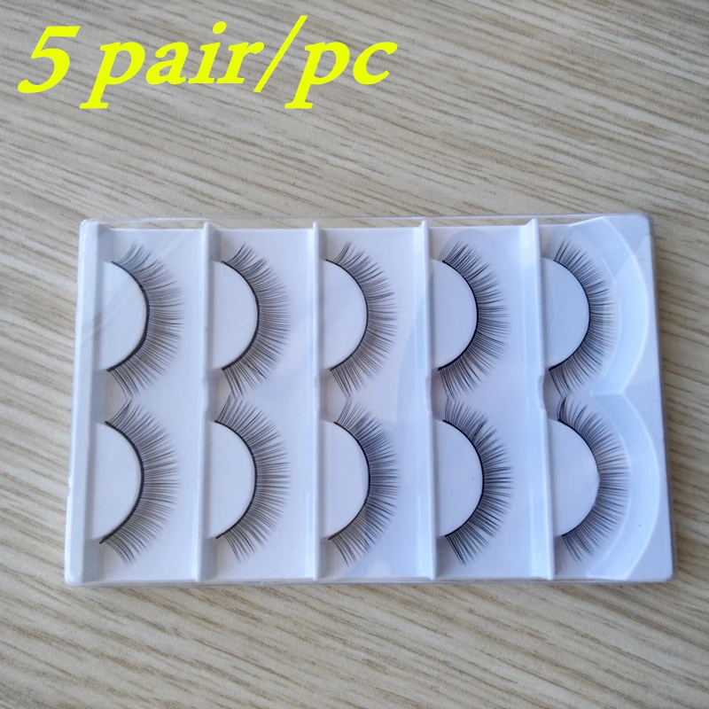 5 pairs training lashes tools kit for beginner eyelash extension