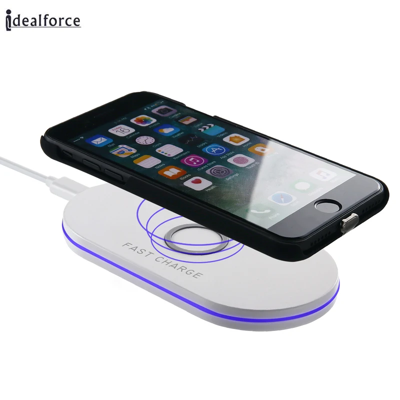 10W Q100 Qi Fast Wireless Charger For iphone X Charging Pad With