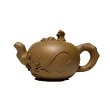 220 мл Аутентичные китайские фиолетовая глина yixing чайные горшки кунгфу виноградный Zisha Чайник известный ручной набор для чая для подарка безопасный пакет