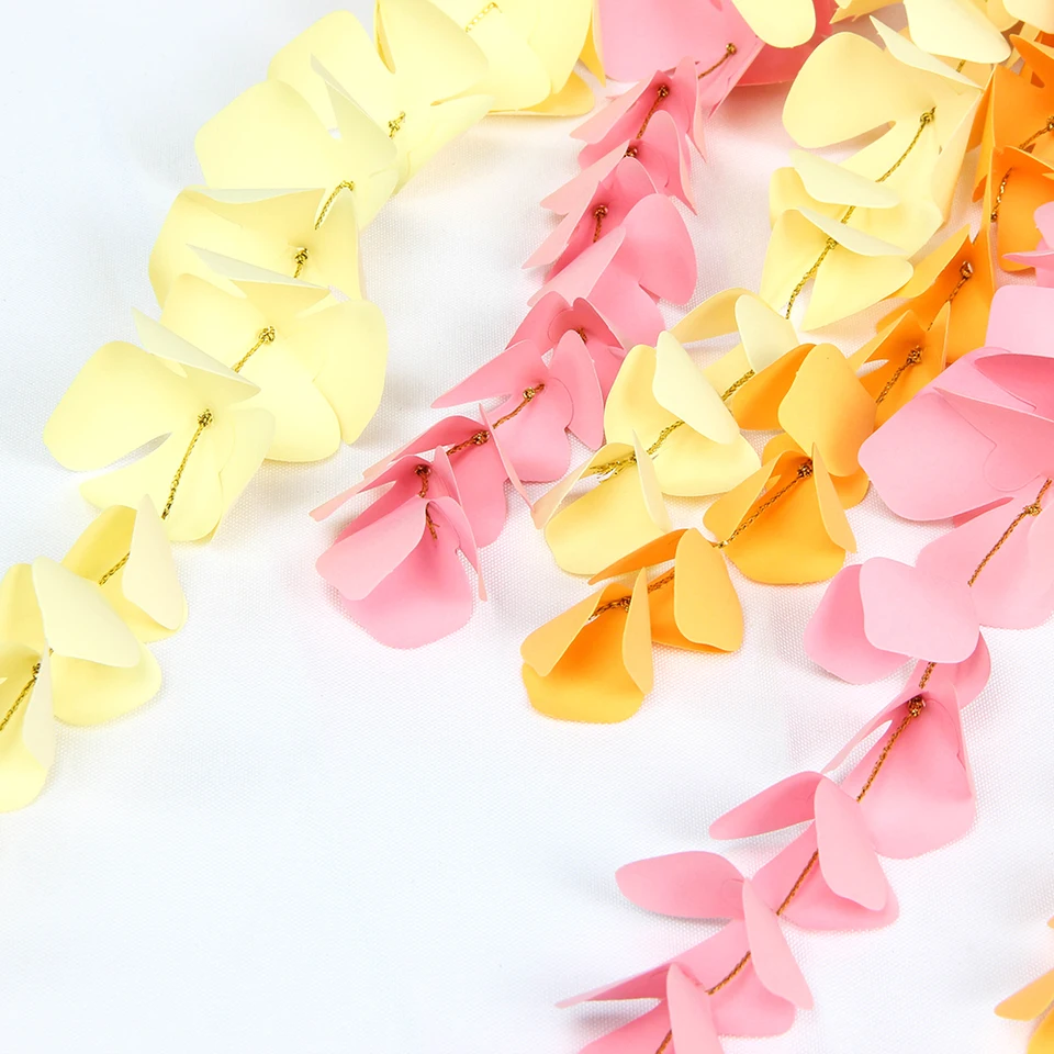 Fun Diy Hanging Paper Flower Garland Curtain Paper Wisteria Kit