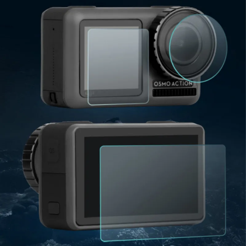 

Osmo Action Lens Screen Protective Film Tempered Glass Film Guard Protector For DJI OSMO Action Sport Camera Accessories Kit Set