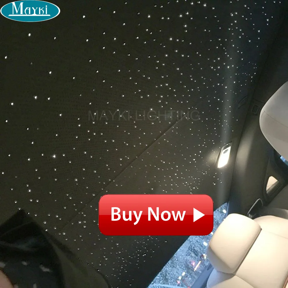 Us 29 05 30 Off Maykit Car Ceiling Star Light Led Fiber Optic Light 3w Cree Led Optic Fiber Illuminator With Specific Color Effect Remote In Holiday