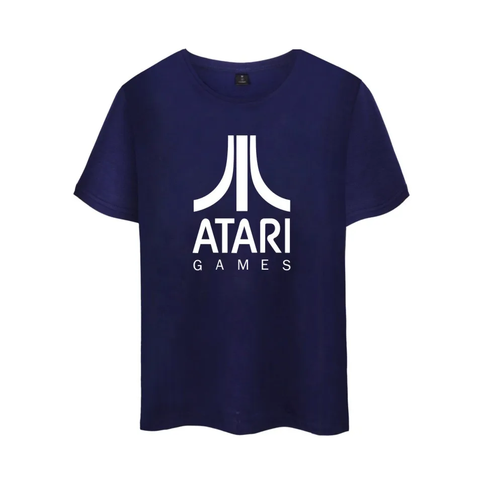 ATARI Logo of Atari Printed T font b Shirt b font Summer Cotton Short Sleeve Arcade