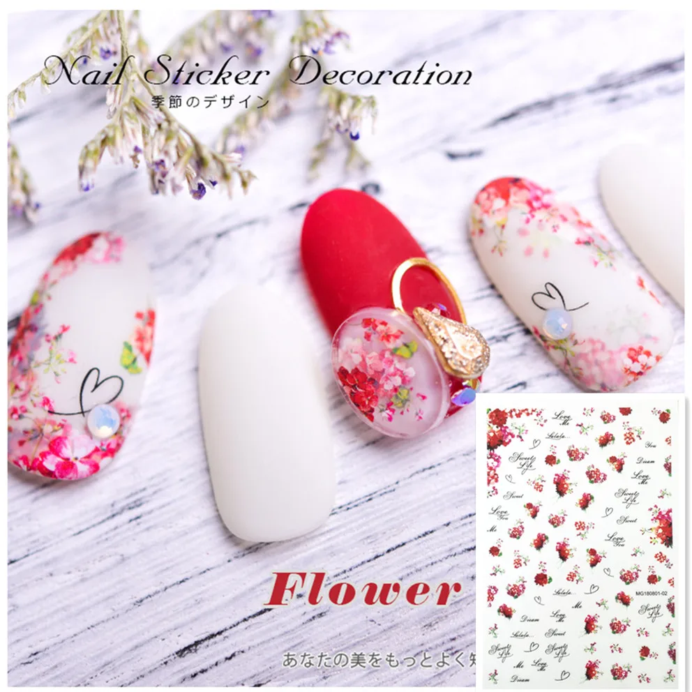 

Newest MGM-0102 nail art sticker 3d nail decal stamping template Japan style rhinestones DIY nail decoration tools nail wraps