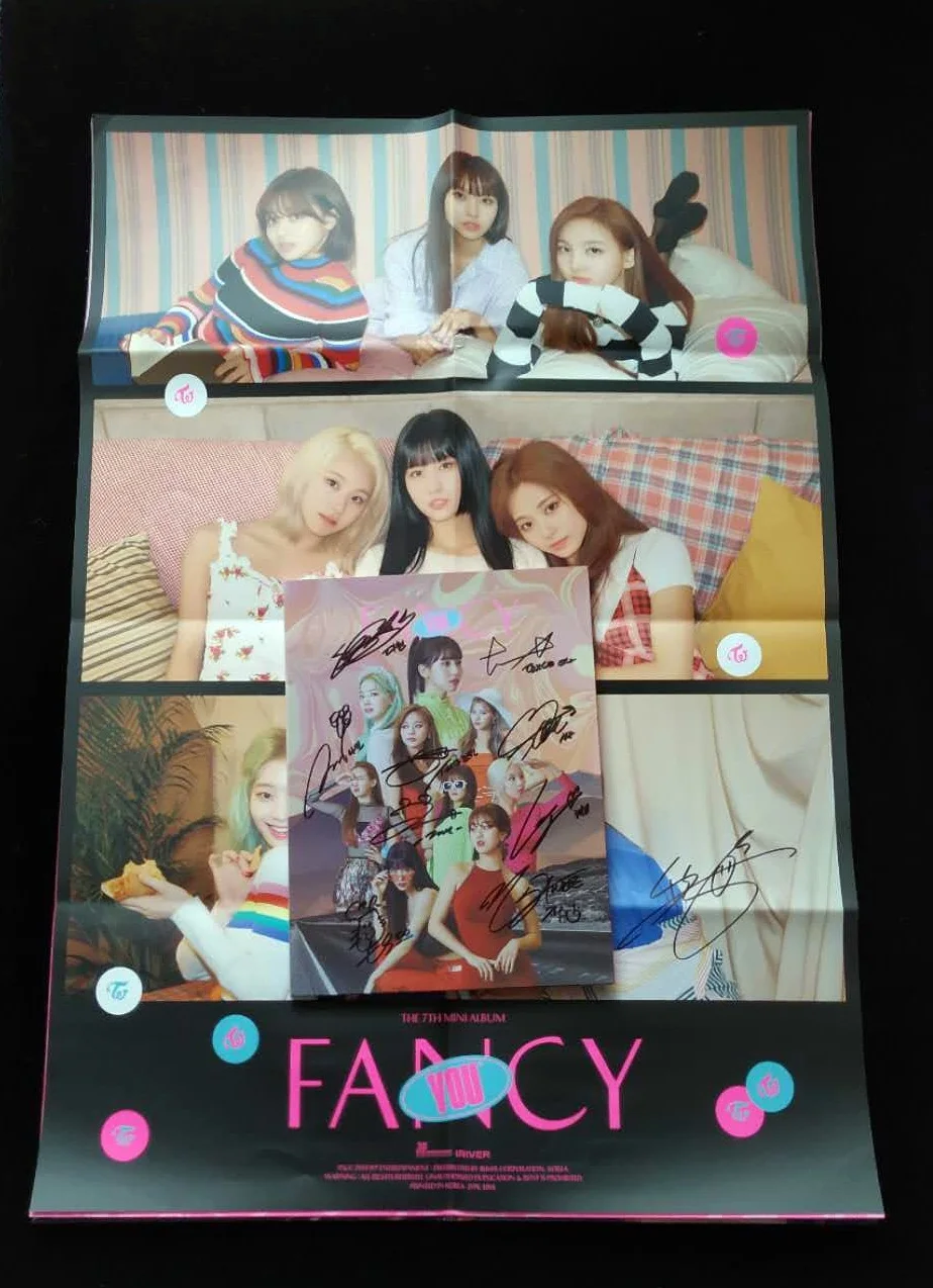 Hand Signed Twice Autographed Fancy You Mini7th Album Cd Signed Poster Photo Photo Albums Aliexpress