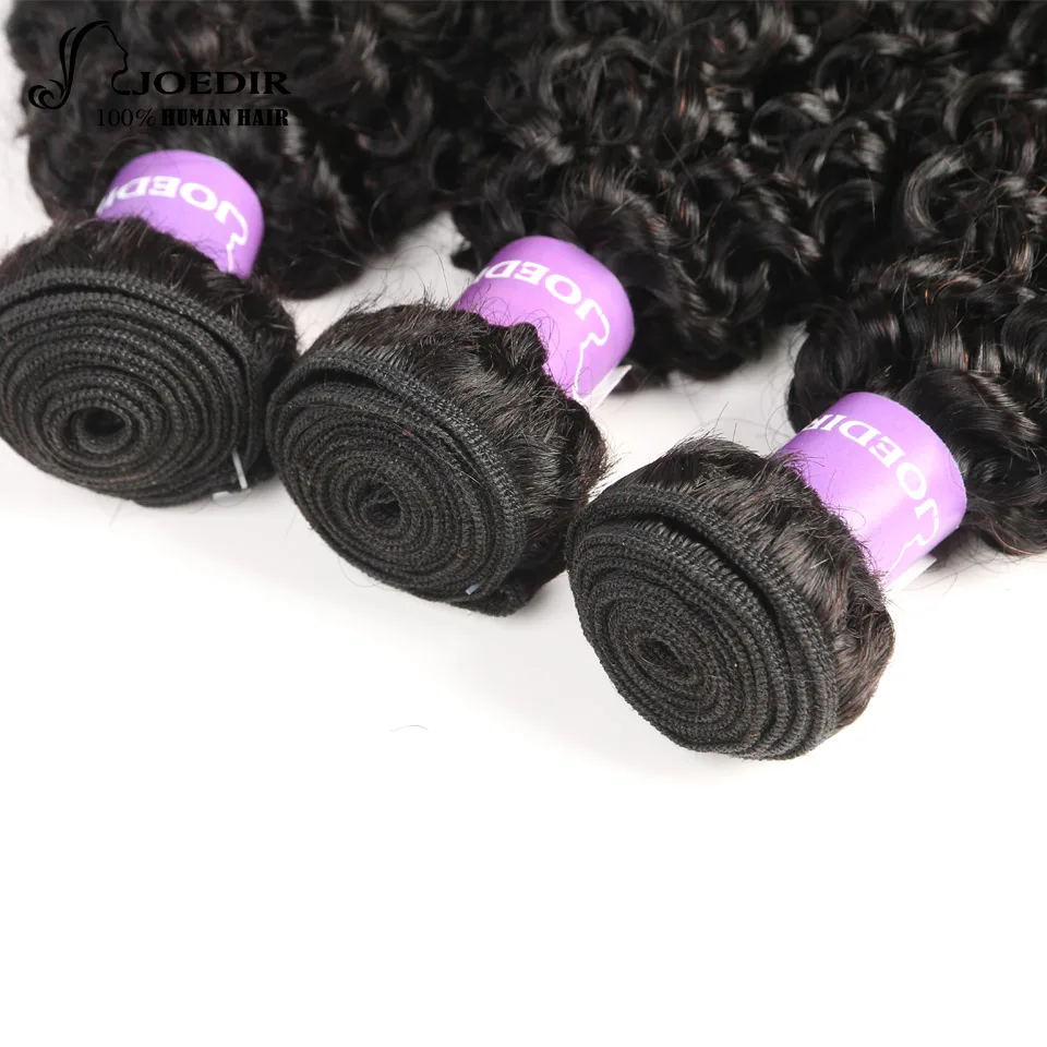 JOEDIR Hair Curly Weave Human Hair Extensions 3 PCS Natural Color Brazilian Hair Weave Bundles 10-28 Inch non Remy Hair JOEDIR Hair Curly Weave Human Hair Extensions 3 PCS Natural Color Brazilian Hair Weave Bundles 10-28 Inch non Remy Hair