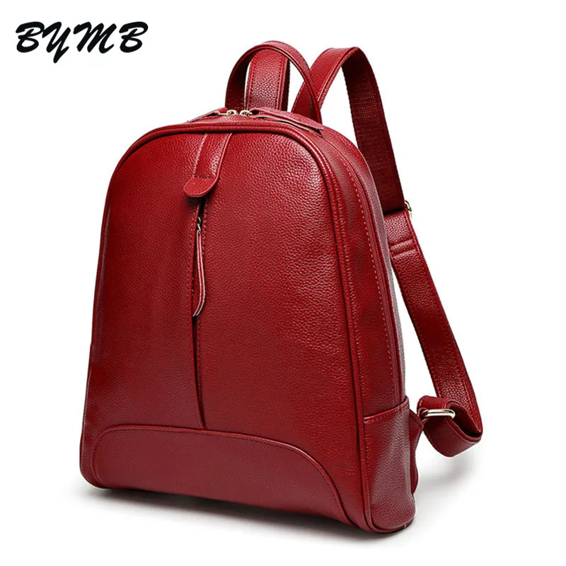 

Women Soft Genuine Leather Ladies Backpack high quality shoulder bags backpacks for teenage girls Preppy Style Travel