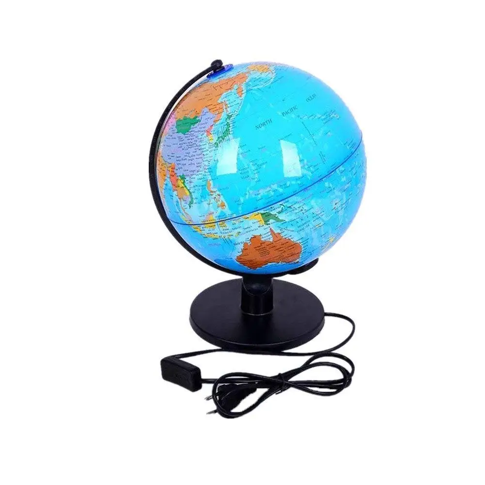 World Globe Map Table Desk Lamp Led Night Light Kids T Educational