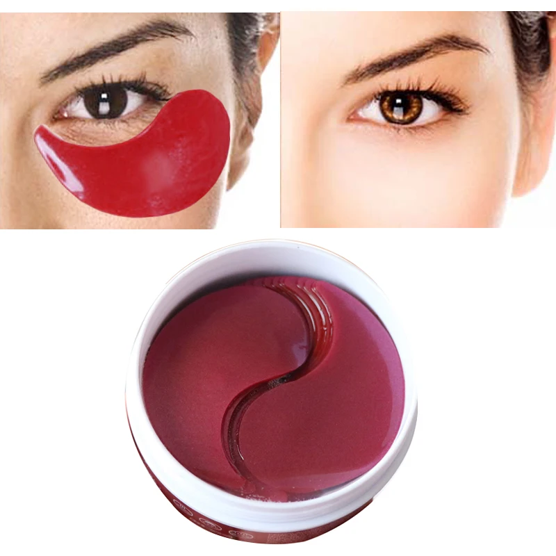 Beli 60 PCS Botol Efero Kolagen Mata Masker Anti Kerut Gel Tidur Masker Mata Patch Di Bawah Kantung Mata Gelap lingkaran Remover Perawatan Kulit