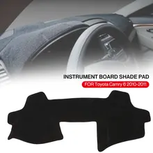 Vehemo силиконовый коврик для приборной панели, крышка приборной панели, запчасти для приборной панели, Солнцезащитная Накладка для машины, черный для Toyota Camry 6th 2010-2011
