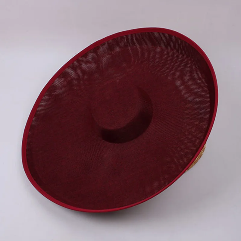 Women Fedora Hat Royal Lady Fascinator Wedding Sinamay Hat Base