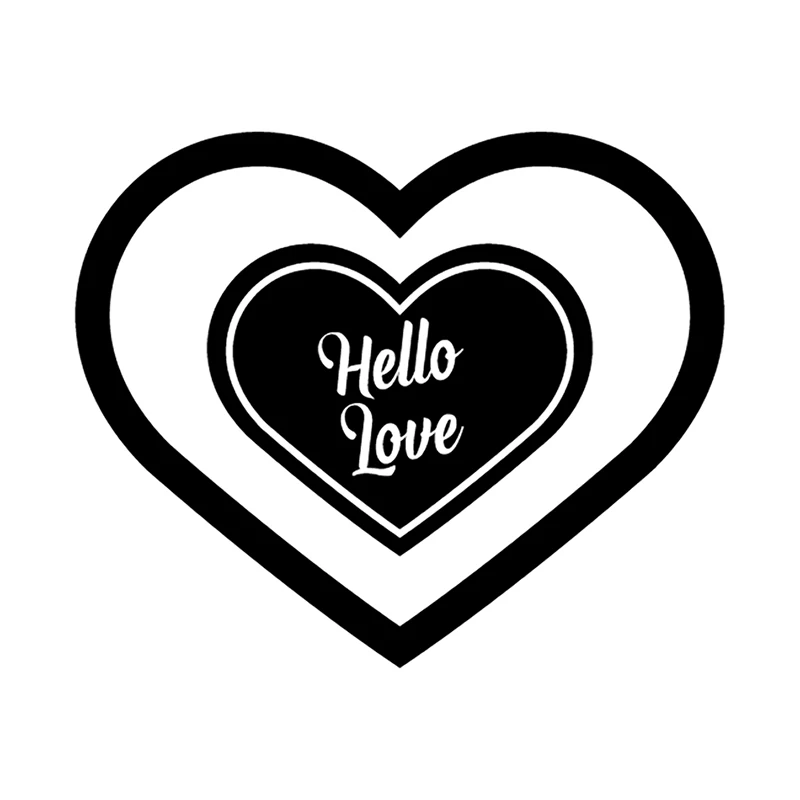 

YaMinSanNiO Hello Love Word Dies Heart Metal Cutting Dies New 2019 for Card Making Scrapbooking Embossing Stencil Craft Dies