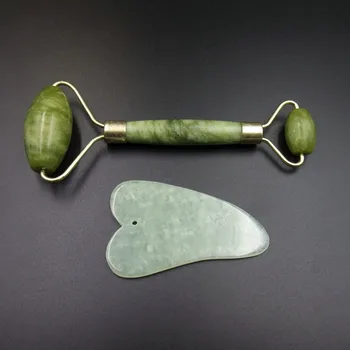 

Natural Quartz Scraping Board Powder Green Jade Body Facial Scraping Board Acupuncture Massage Relaxation Health Care