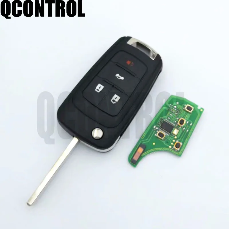 QCONTROL 2/3/4 кнопки дистанционного ключа автомобиля DIY для OPEL/VAUXHALL 433 МГц для Astra J Corsa E Insignia Zafira C 2009