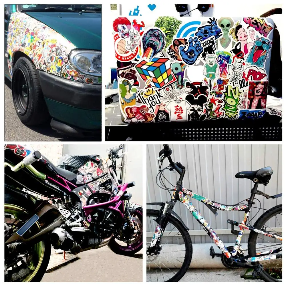 60 pcs Marvel Avengers Stickers for Phone Laptop Car Styles Motorcycle Luggage Notebook Cool Super Hero Sticker Bomb set Decals