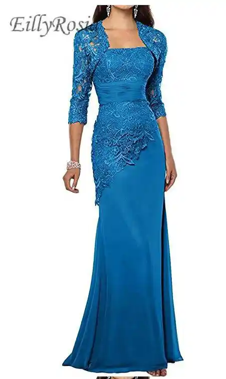 turquoise blue mother of the bride dress