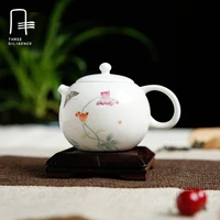 Small ceramic Teapot Mug Tea Pot Cup Ceramic Flower Tea Set Puer Coffee Jingdezhen Teapot Convenient Office Home Tea set