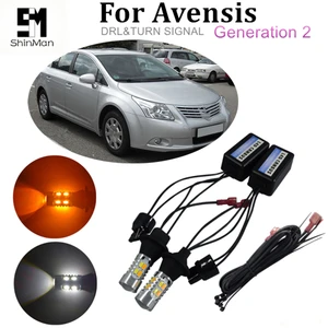 Image 2 - Shinman led WY21W 7440 T20 DRL Daytime Running Light& Front Turn Signals all in one car led light fit for Toyota Avensis