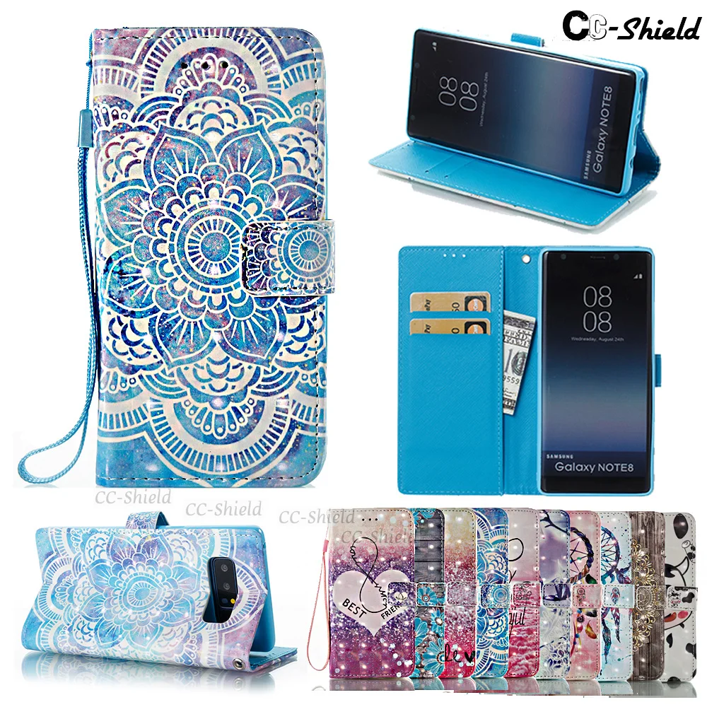 

3D Painting case for Samsung Galaxy Note 8 Note8 N950F N950FD N950F/DS SM-N950 SM-N950F SM-N950F/DS SM-N950FD Phone leather Case