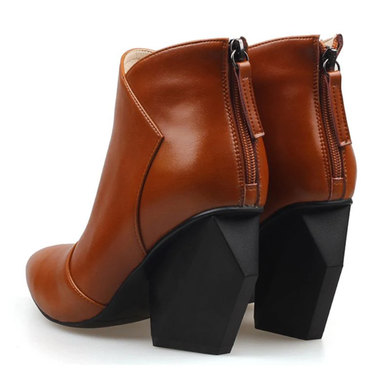 Женские ботинки; Черные ботильоны из натуральной кожи с острым носком на высоком каблуке; женская зимняя обувь; bottes femmes botas mujer; HL23 muyisxi