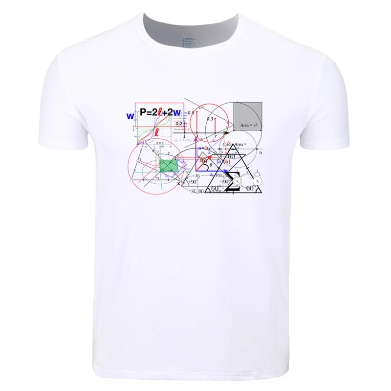 

Mathematical Formula Equation formula Men Print Funny T-shirt O-Neck Short Sleeve Summer Casual Geek Tshirt HCP4273