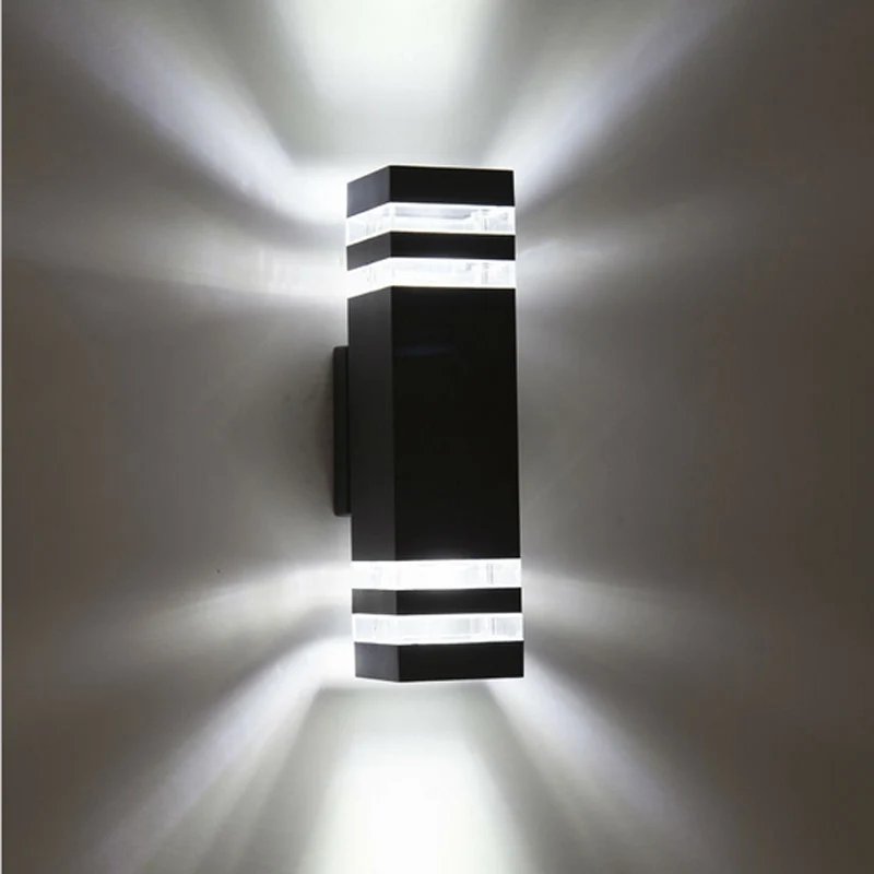24W Outdoor wall light LED Aluminum Waterproof IP65 Outdoor balcony Wall Lamp Hotel exterior wall Lighting Park Garden light