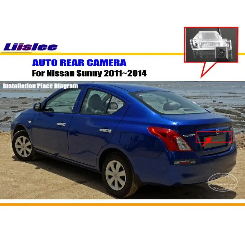 Автомобильная камера заднего вида для Nissan Sunny 2011 ~ 2014/камера вида/HD CCD RCA NTST
