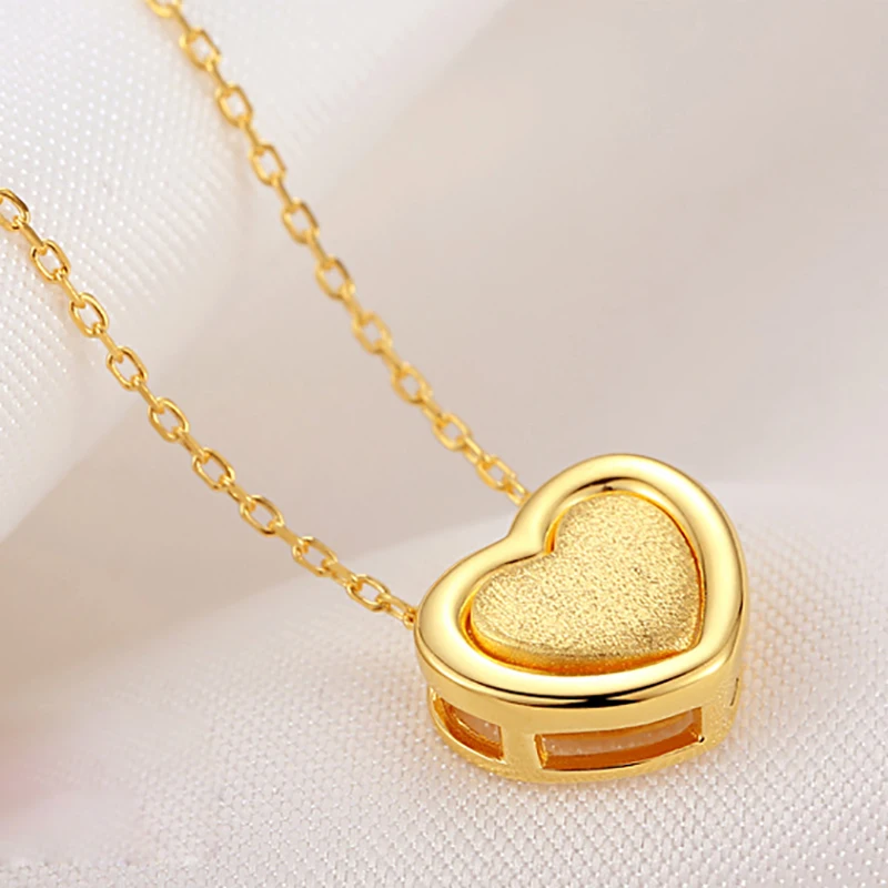 high quality 925 Sterling silver female Necklace female love cute
