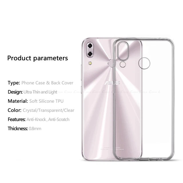 Clear Ultra Thin Slim Soft Silicone Back Cover For Asus
