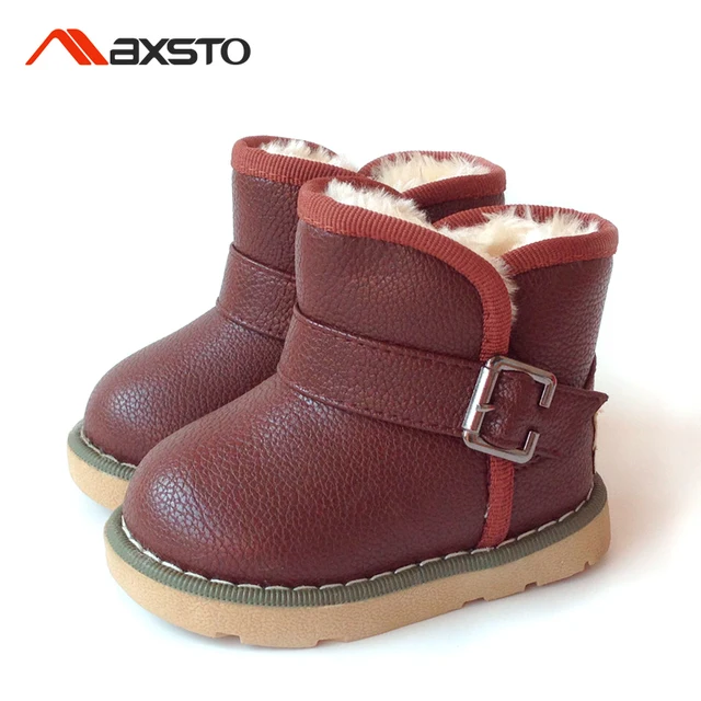 Winter Kids Sneeuw Boot Meisjes Jongens Laarzen Nieuwe Pluche POnw0k