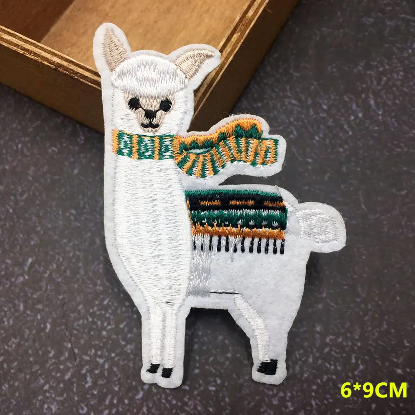 Нашивки с аппликацией llama Alpaca нашивки утюгом на рубашке трикотажная кепка