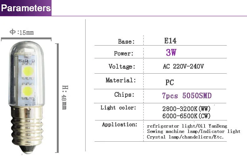 Мини E14 Светодиодный светильник 1,5 Вт 3 Вт 7 Вт AC220V SMD3014 люстра лампада светодиодный светильник кукурузная лампа подвесная настенная лампа для холодильника