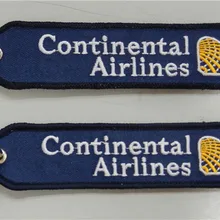 Continentals Airlines вышитые брелок баннер