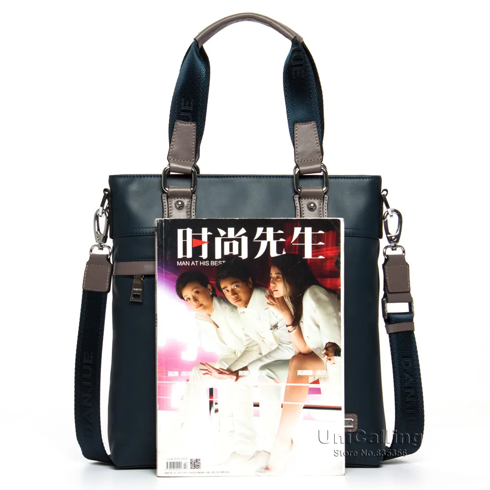 Мужская сумка в Корейском стиле из натуральной кожи, модная мужская сумка на плечо из натуральной коровьей кожи, вертикальная деловая сумка для отдыха, сумка-мессенджер