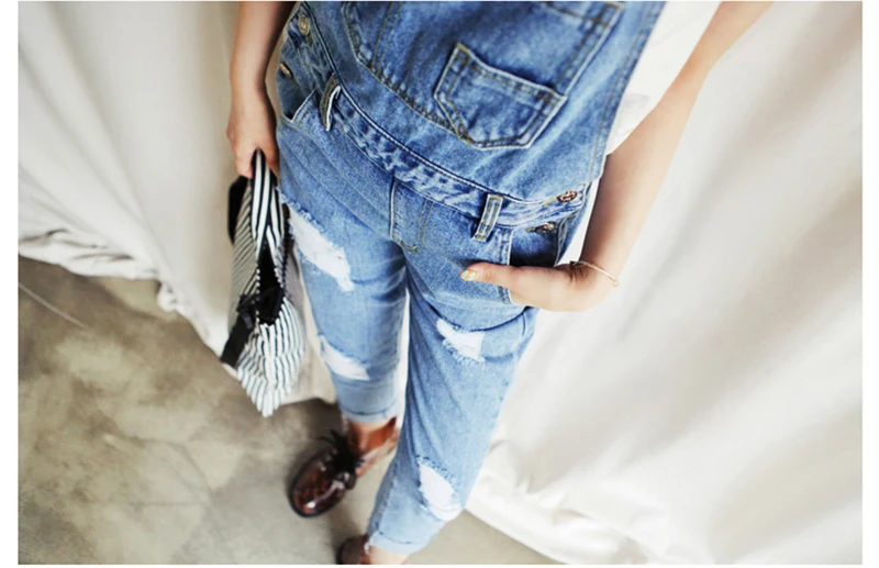 Г. весенние женские джинсы Рваные вареные комбинезоны со средней талией с карманами свободные в стиле хип-хоп повседневные уличные вечерние джинсы для девочек