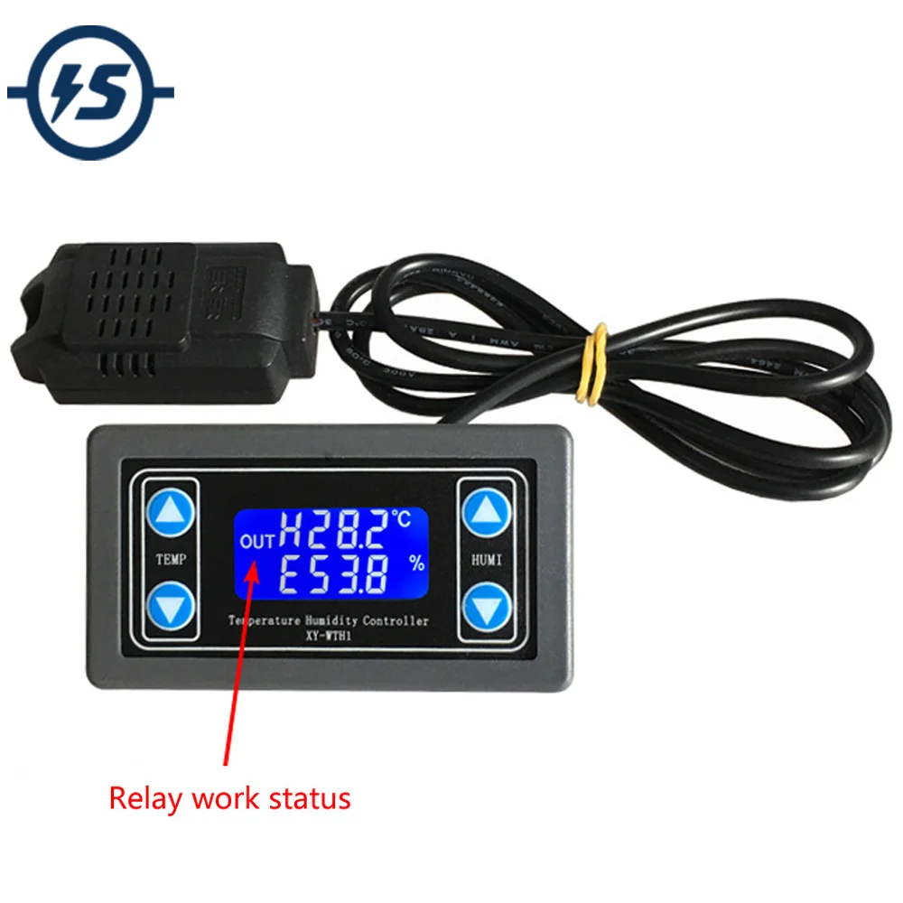 

Thermostat Temperature Humidity Controller LCD Display SHT20 Sensor Relay Module DC 6V-30V Digital LED Display
