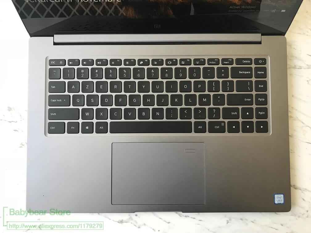 Силиконовый чехол для ноутбука French Clavier Azerty с клавиатурой Xiaomi Mi Notebook Pro 15 6