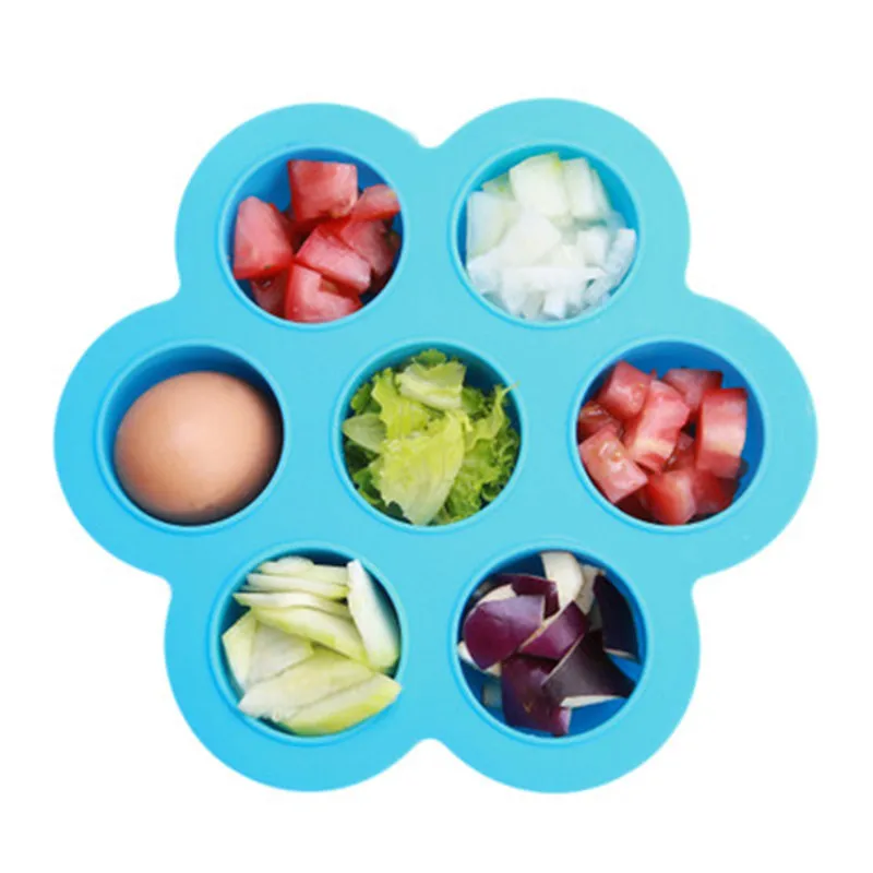 

ideacherry Baby Ice Box Crisper Feeding Plate Silicone Material for Infant Fruit Tray Dishes Children Snack Bowl Tableware Plate