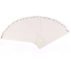 25 шт. белый прямоугольник украшений ожерелье отображения карт упаковка карты 195x50 мм