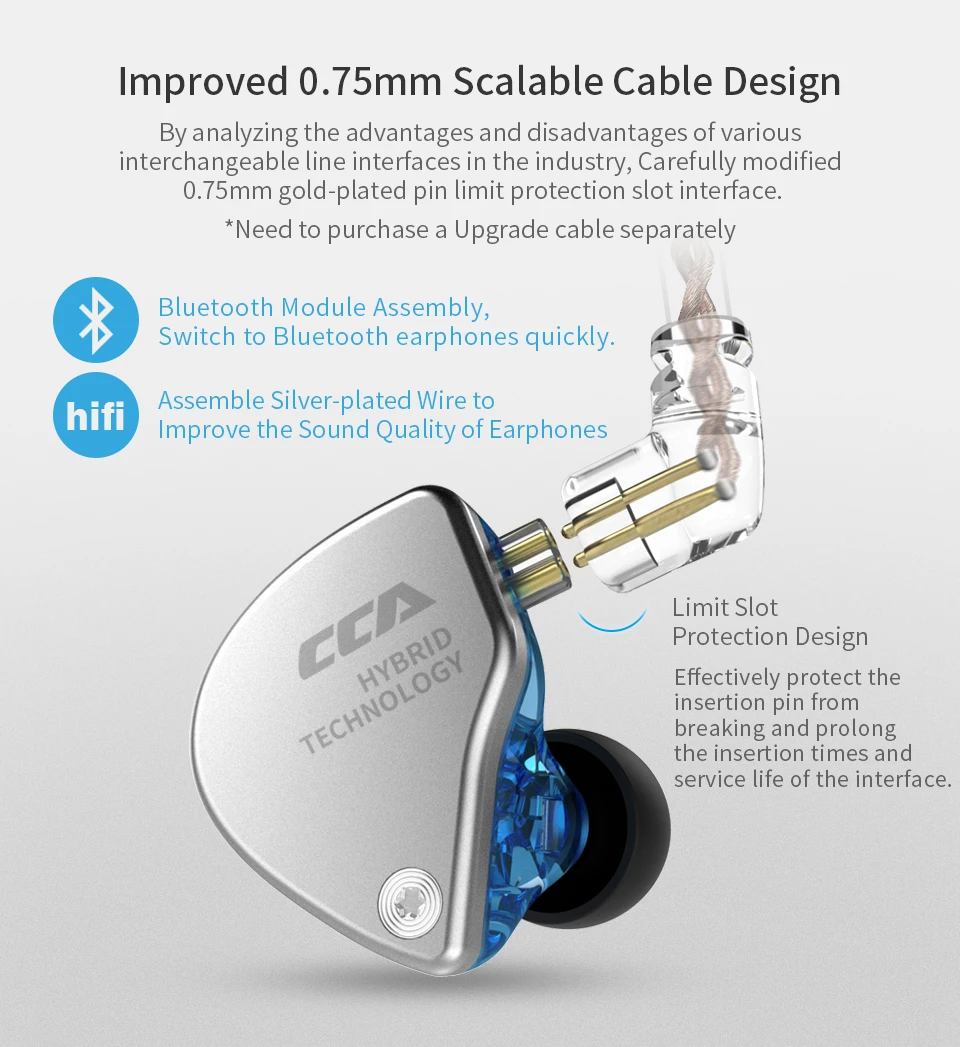 CCA CA4 BA+ DD гарнитура, гибридные наушники-вкладыши, Hi-Fi монитор, спортивные наушники для бега с съемным кабелем ZST ZSN zs10