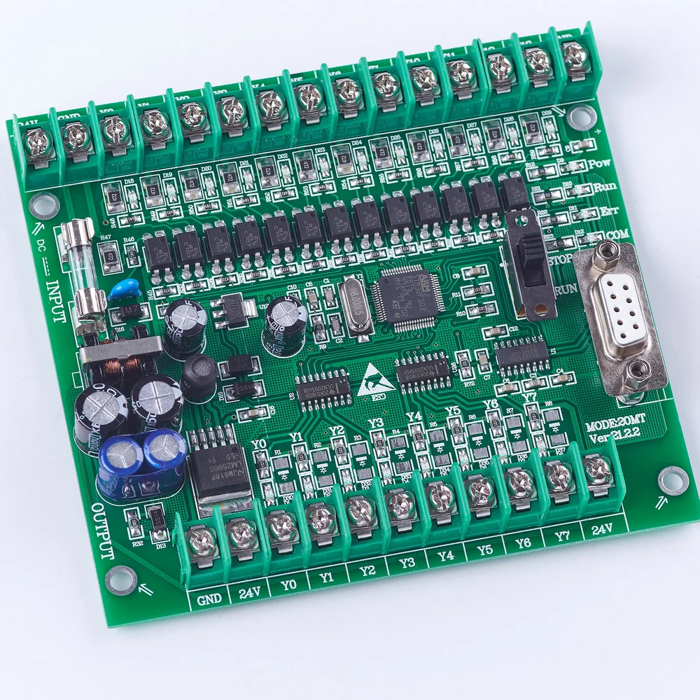 Plc программируемый логический контроллер plc FX2N 20MT онлайн скачать STM32 MCU 12 вход 8 транзисторный мощность двигателя контроллер DC 24 В