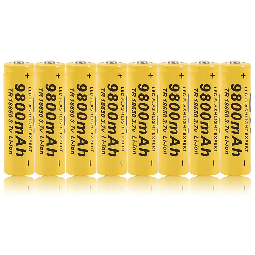 

2018 High Quality HOT 8pcs/set Universal 18650 Lithium-ion Rechargeable Battery For Flashlight Torch Using