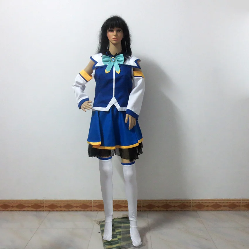 KonoSuba Aqua Косплей Akua костюм портной |