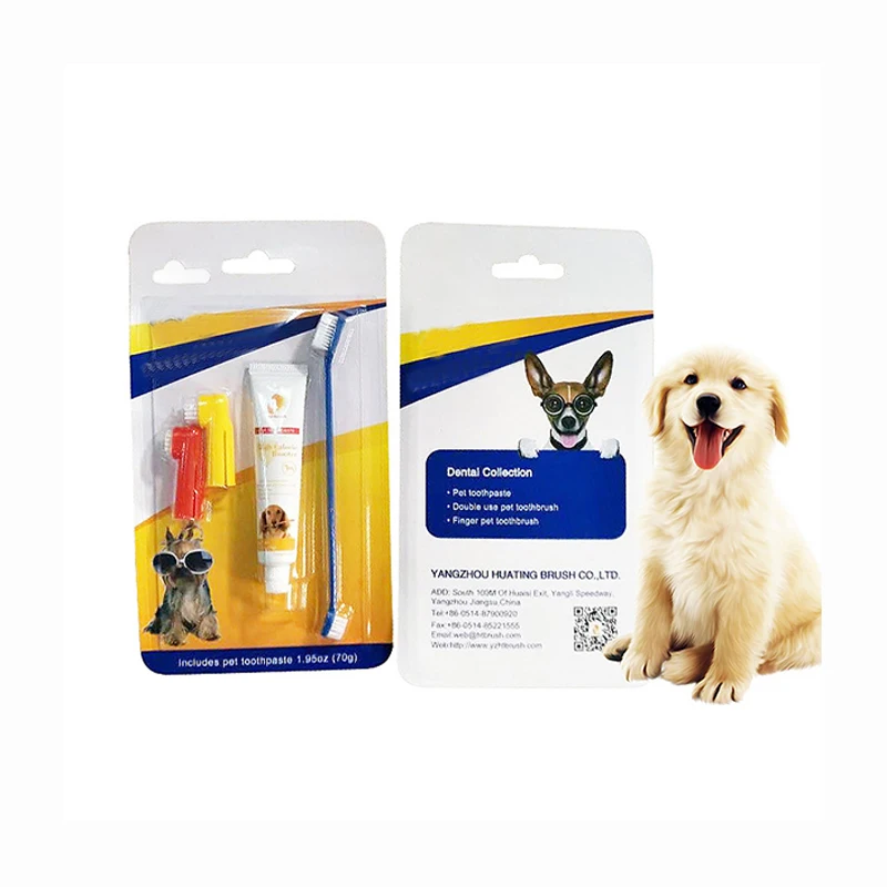 Pet Products Pet Toothpaste Set Pet Toothbrush Dog Oral Care Cats and